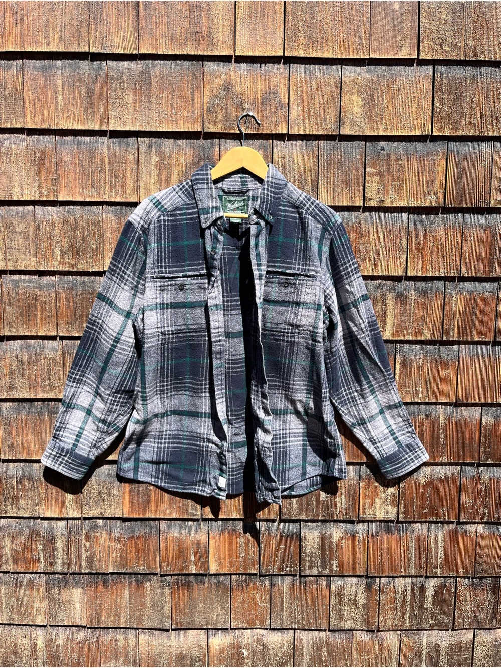 Woolrich Blue Patterned Flannel